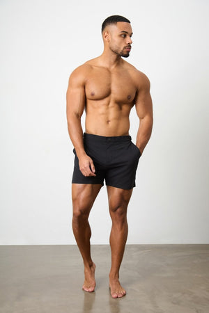 Hybrid Swim Short in Black - TAILORED ATHLETE - USA