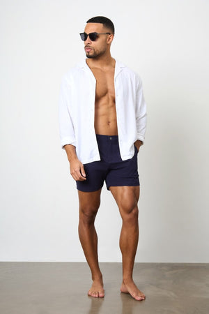 Hybrid Swim Short in Navy - TAILORED ATHLETE - USA