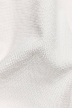 Heavy Weight Textured Crew Neck in White - TAILORED ATHLETE - USA