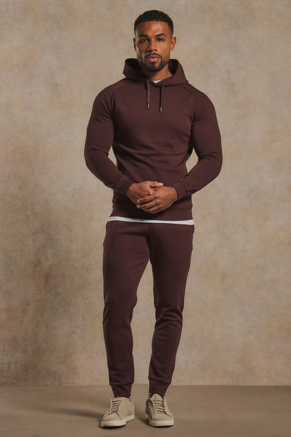 Interlock Sweat Joggers in Raisin
