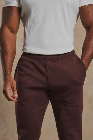 Interlock Sweat Joggers in Raisin
