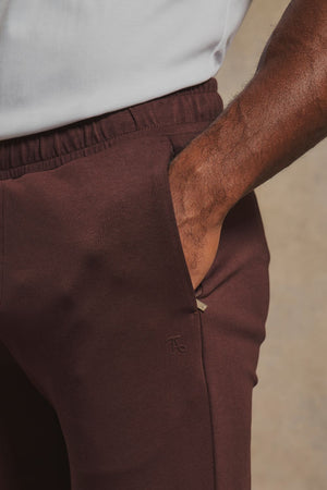 Interlock Sweat Joggers in Raisin