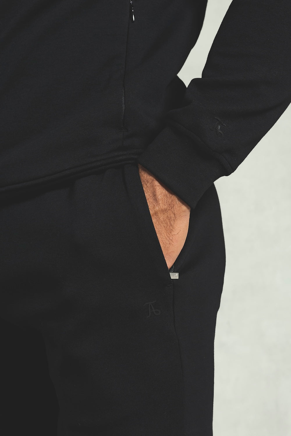 Interlock Sweat Jogger in Black - TAILORED ATHLETE - USA