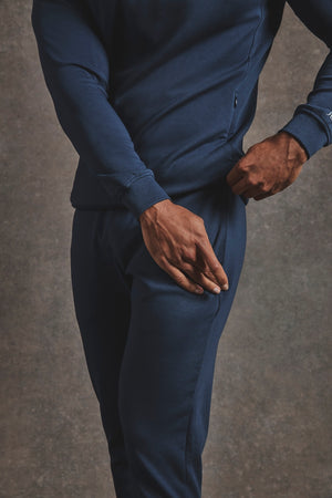 Interlock Sweat Jogger in Navy - TAILORED ATHLETE - USA