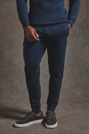 Interlock Sweat Jogger in Navy - TAILORED ATHLETE - USA