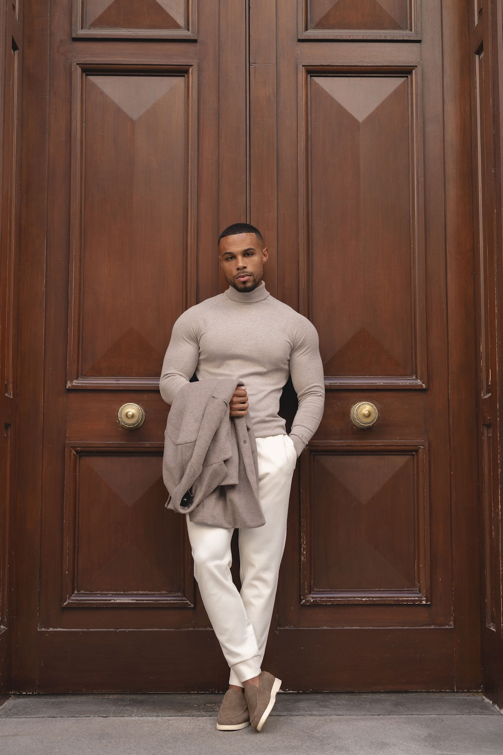 Interlock Sweat Jogger in Winter White - TAILORED ATHLETE - USA