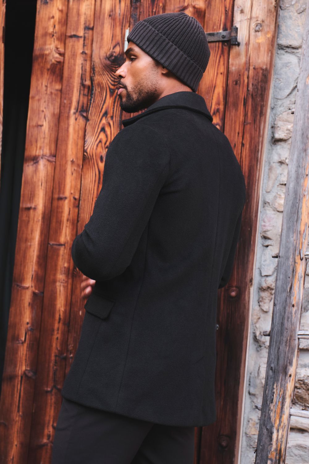 Car Coat in Black