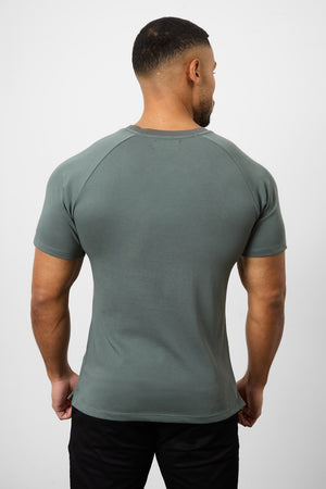 Knit Look T-Shirt in Soft Khaki - TAILORED ATHLETE - USA