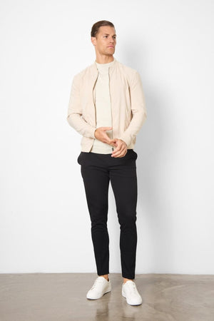 Light Weight Bomber Jacket in Stone - TAILORED ATHLETE - USA