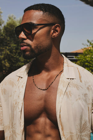 Palm Printed Shirt in Neutral