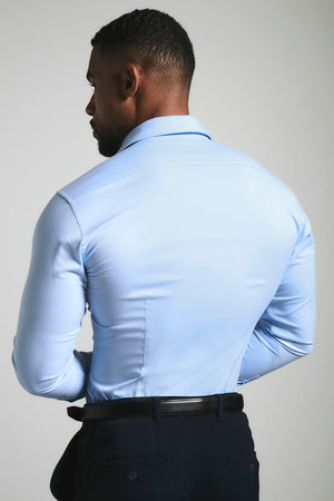 Athletic Fit Dress Shirt in Light Blue