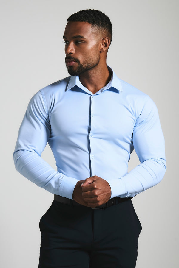 dress blue shirt Athletic Fit in Light Steel Gray Jacket with Size:15W A solid addition to size-36
