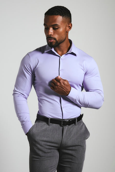 Athletic Fit Dress Shirt in Lilac