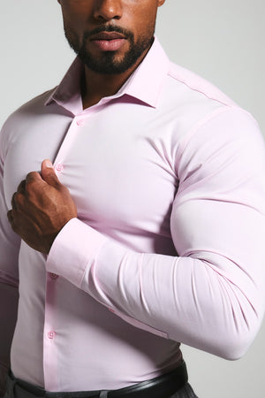 Athletic Fit Dress Shirt in Pink