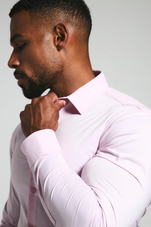 Athletic Fit Dress Shirt in Pink
