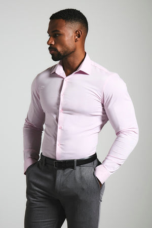 Athletic Fit Dress Shirt in Pink