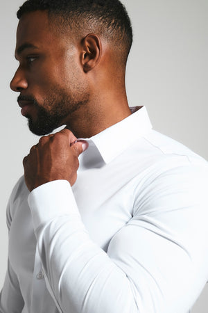 Athletic Fit Dress Shirt in White