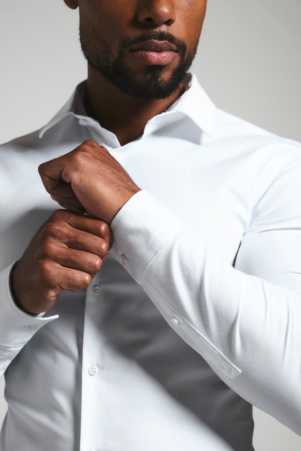 Athletic Fit Dress Shirt in White