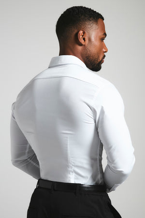 Athletic Fit Dress Shirt in White