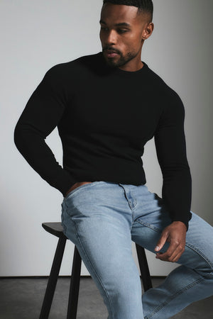 Athletic Fit Stretch Jeans in Light Blue