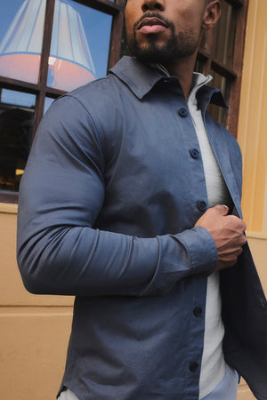 Lightweight Overshirt in Airforce