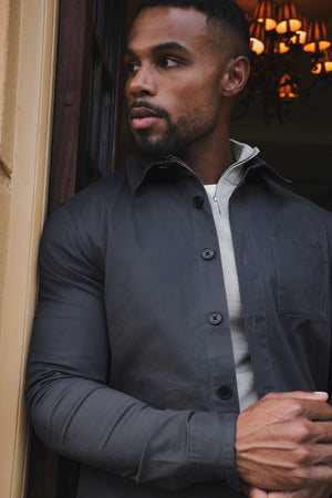 Lightweight Overshirt in Airforce
