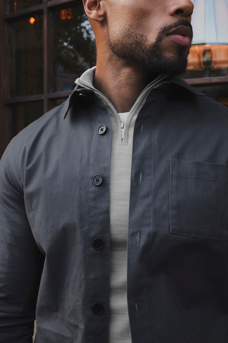 Lightweight Overshirt in Airforce