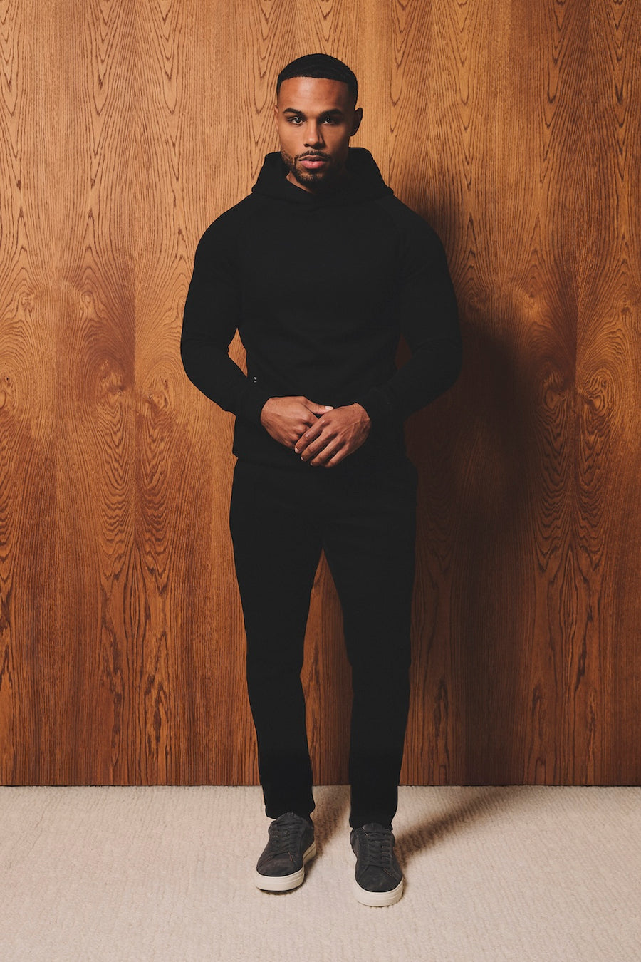 Luxe Sweat Hoodie in Black - TAILORED ATHLETE - USA