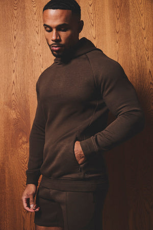 Luxe Sweat Hoodie in Chocolate - TAILORED ATHLETE - USA