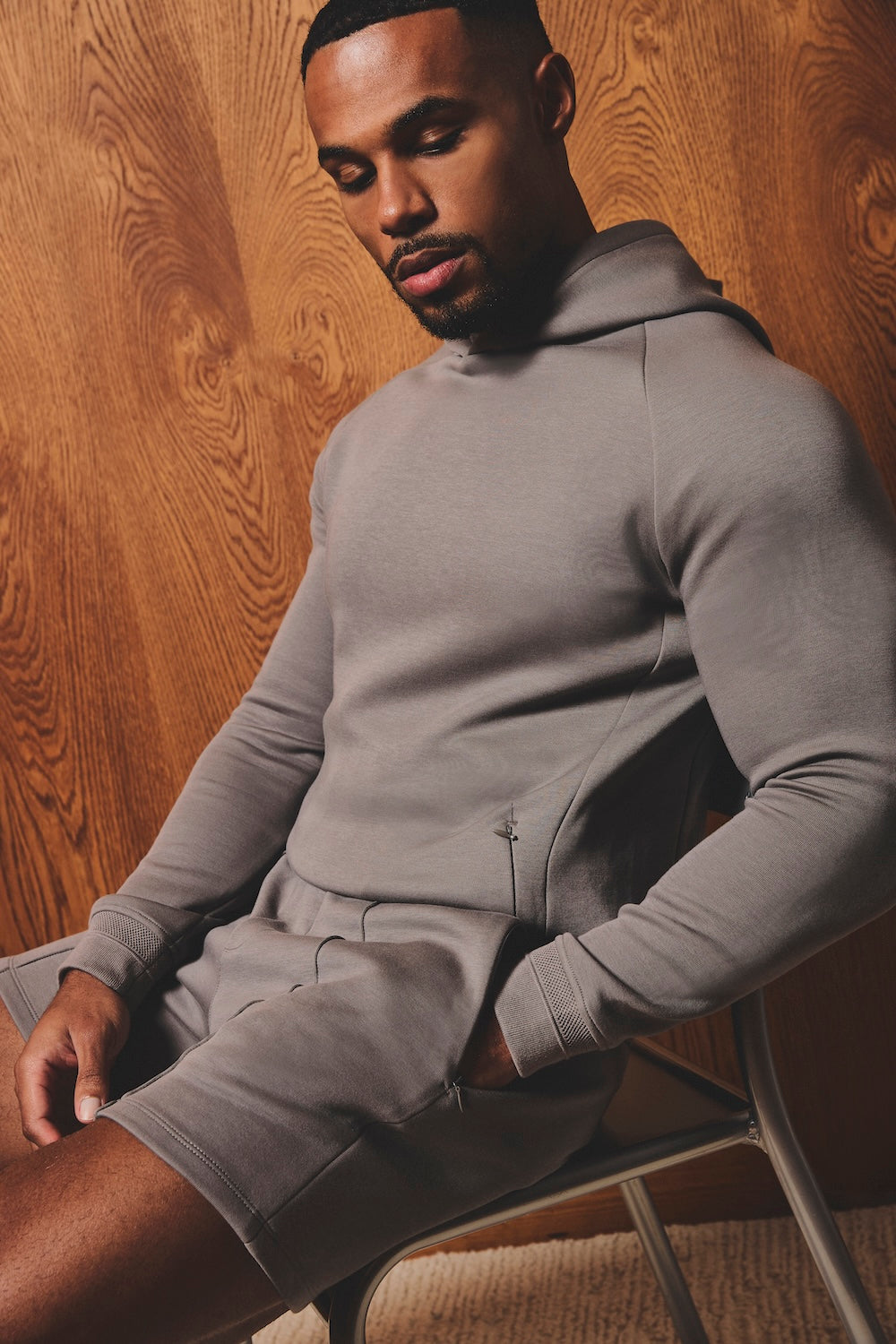 Luxe Sweat Hoodie in Mushroom - TAILORED ATHLETE - USA