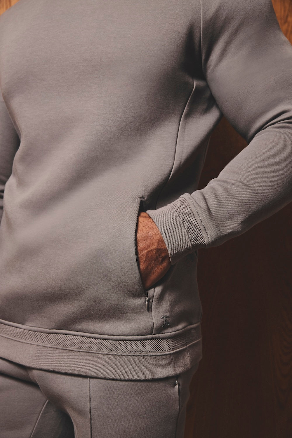 Luxe Sweat Hoodie in Mushroom - TAILORED ATHLETE - USA