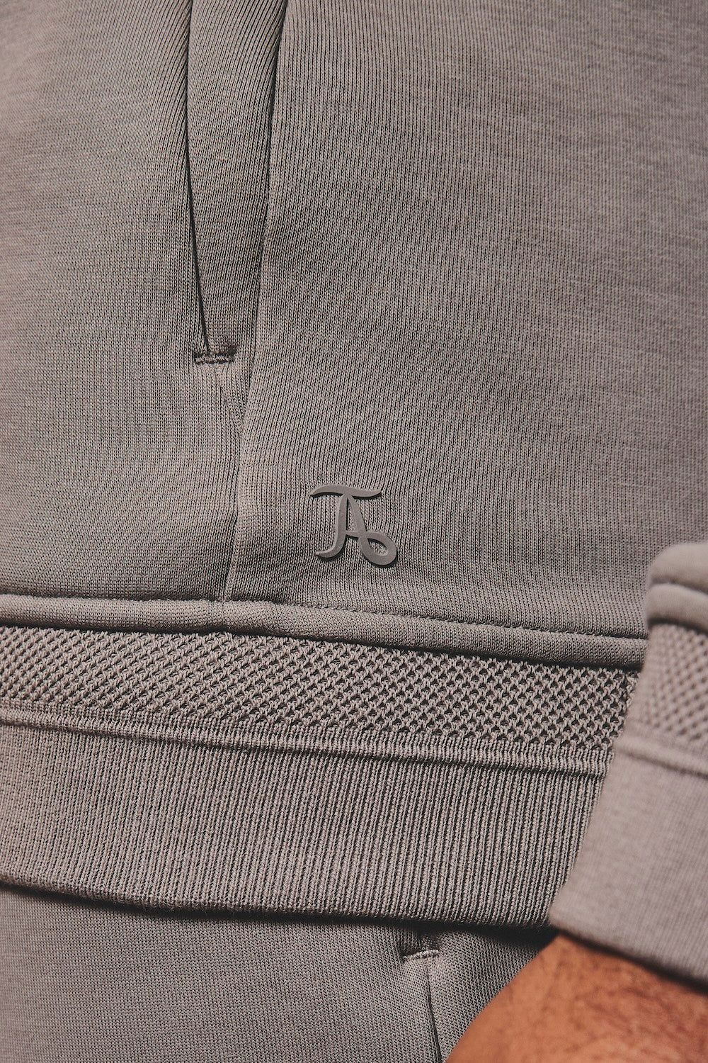 Luxe Sweat Hoodie in Mushroom - TAILORED ATHLETE - USA