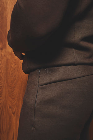 Luxe Sweat Shorts in Chocolate - TAILORED ATHLETE - USA