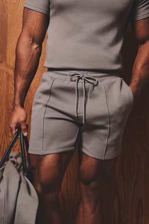 Luxe Sweat Shorts in Mushroom - TAILORED ATHLETE - USA