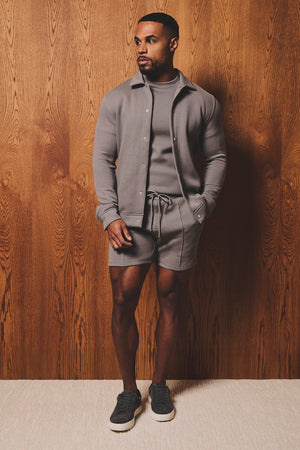 Luxe Sweat Shorts in Mushroom - TAILORED ATHLETE - USA