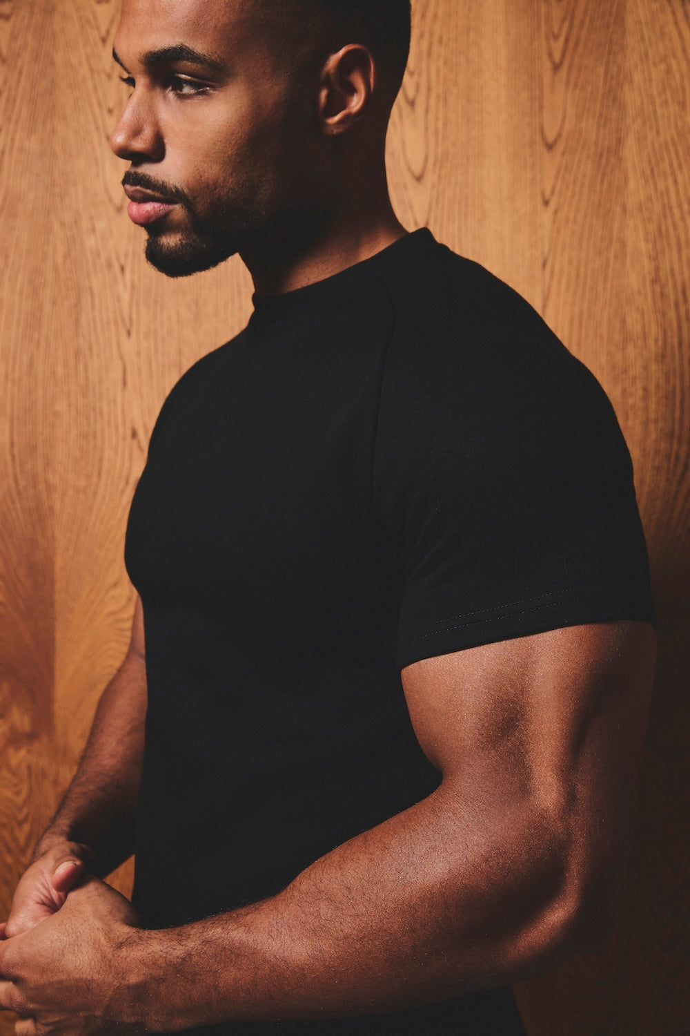 Luxe Sweat T-Shirt in Black - TAILORED ATHLETE - USA