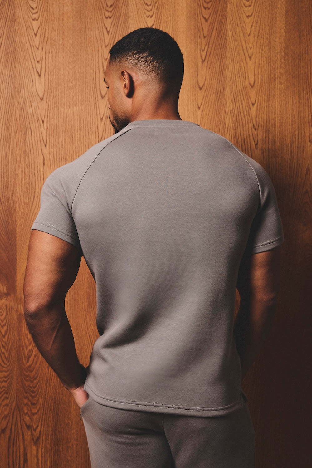 Luxe Sweat T-Shirt in Mushroom - TAILORED ATHLETE - USA