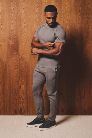 Luxe Sweat T-Shirt in Mushroom - TAILORED ATHLETE - USA