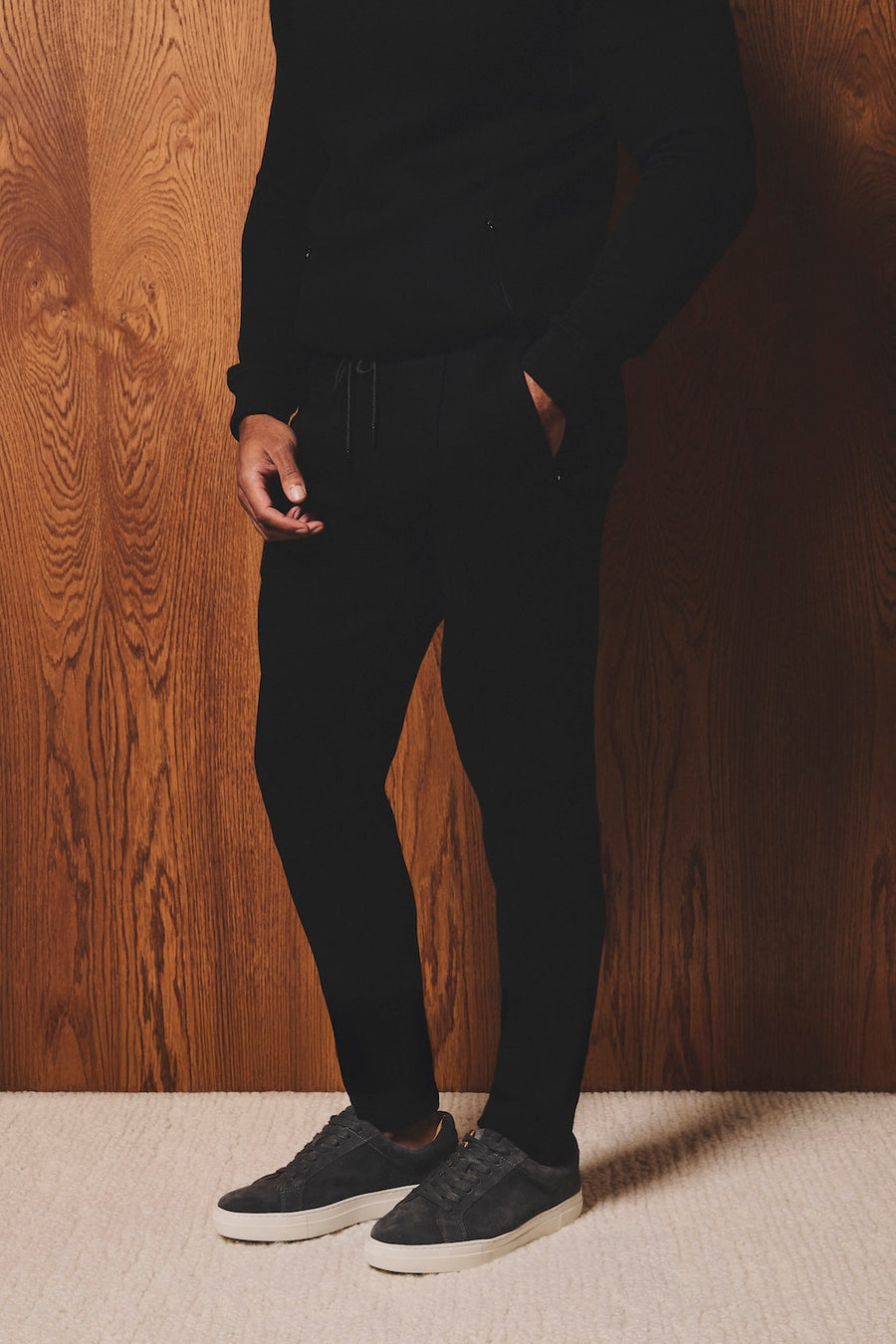Luxe Sweat Smart Joggers in Black - TAILORED ATHLETE - USA