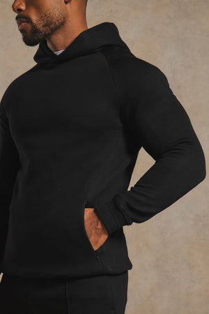 Luxe Sweat Hoodie in Black