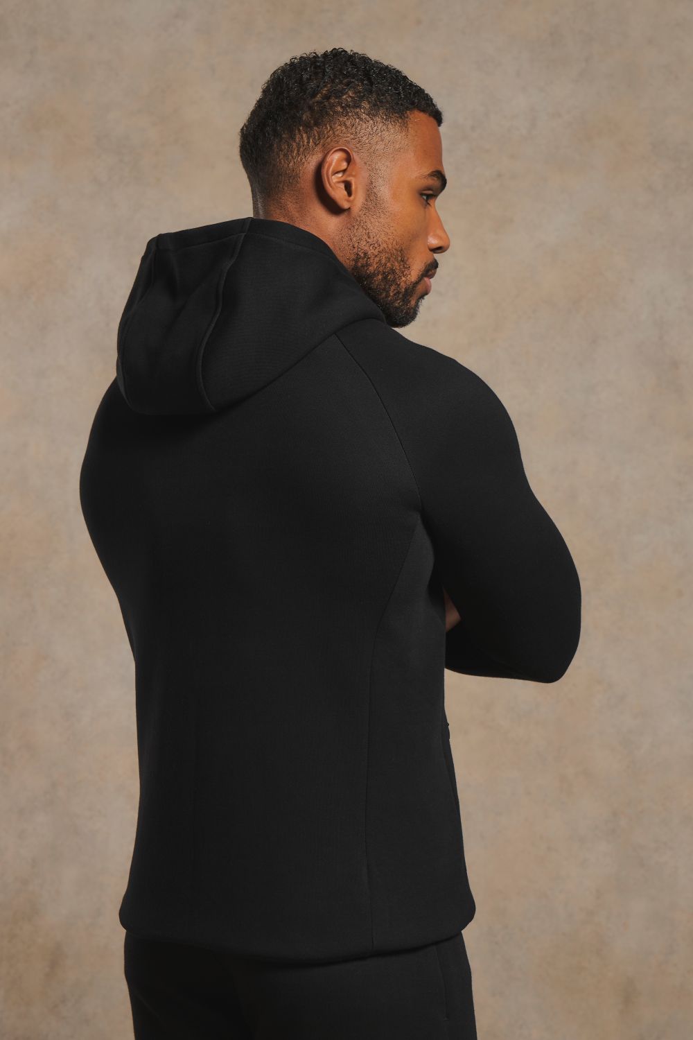 Luxe Sweat Hoodie in Black