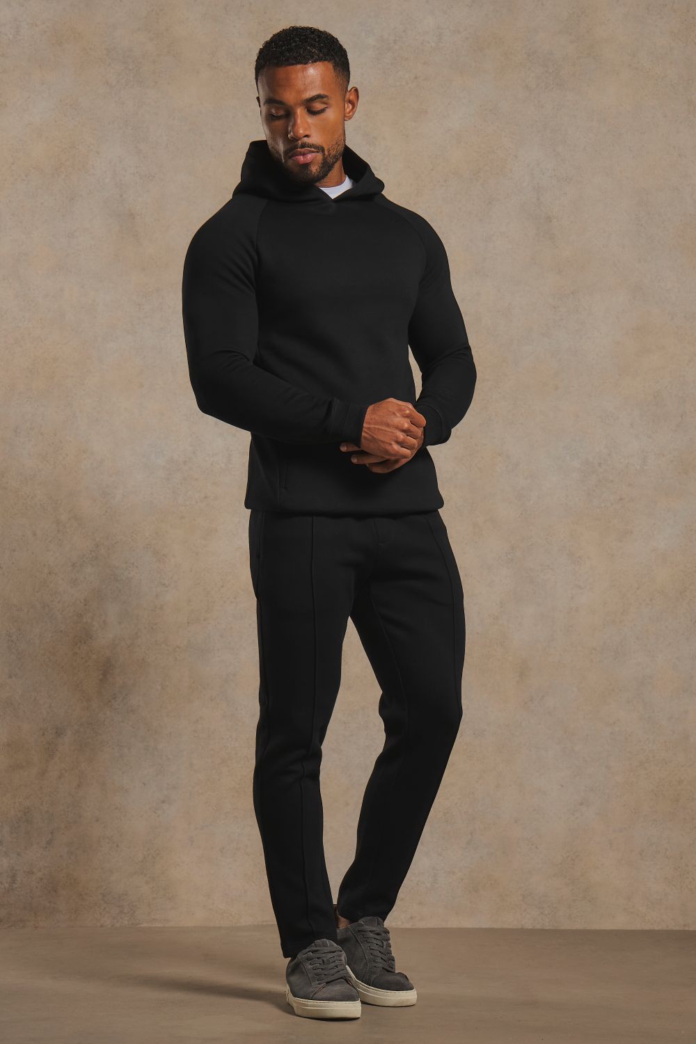 Luxe Sweat Hoodie in Black