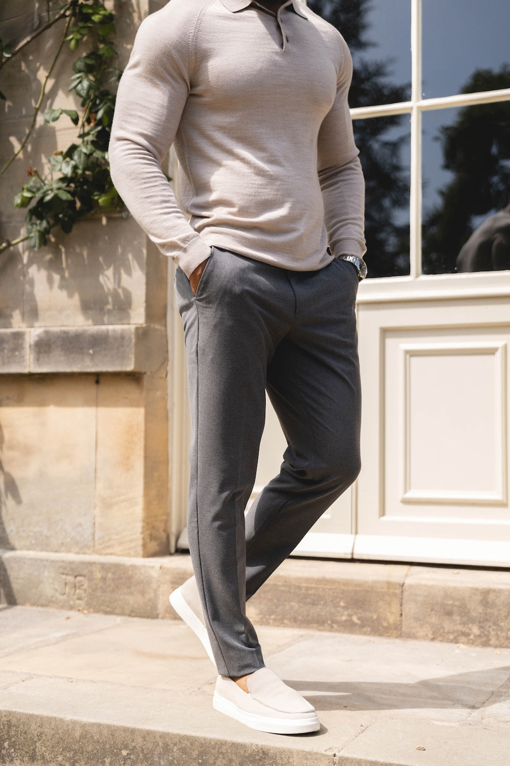 Melange Pants in Dark Charcoal - TAILORED ATHLETE - USA