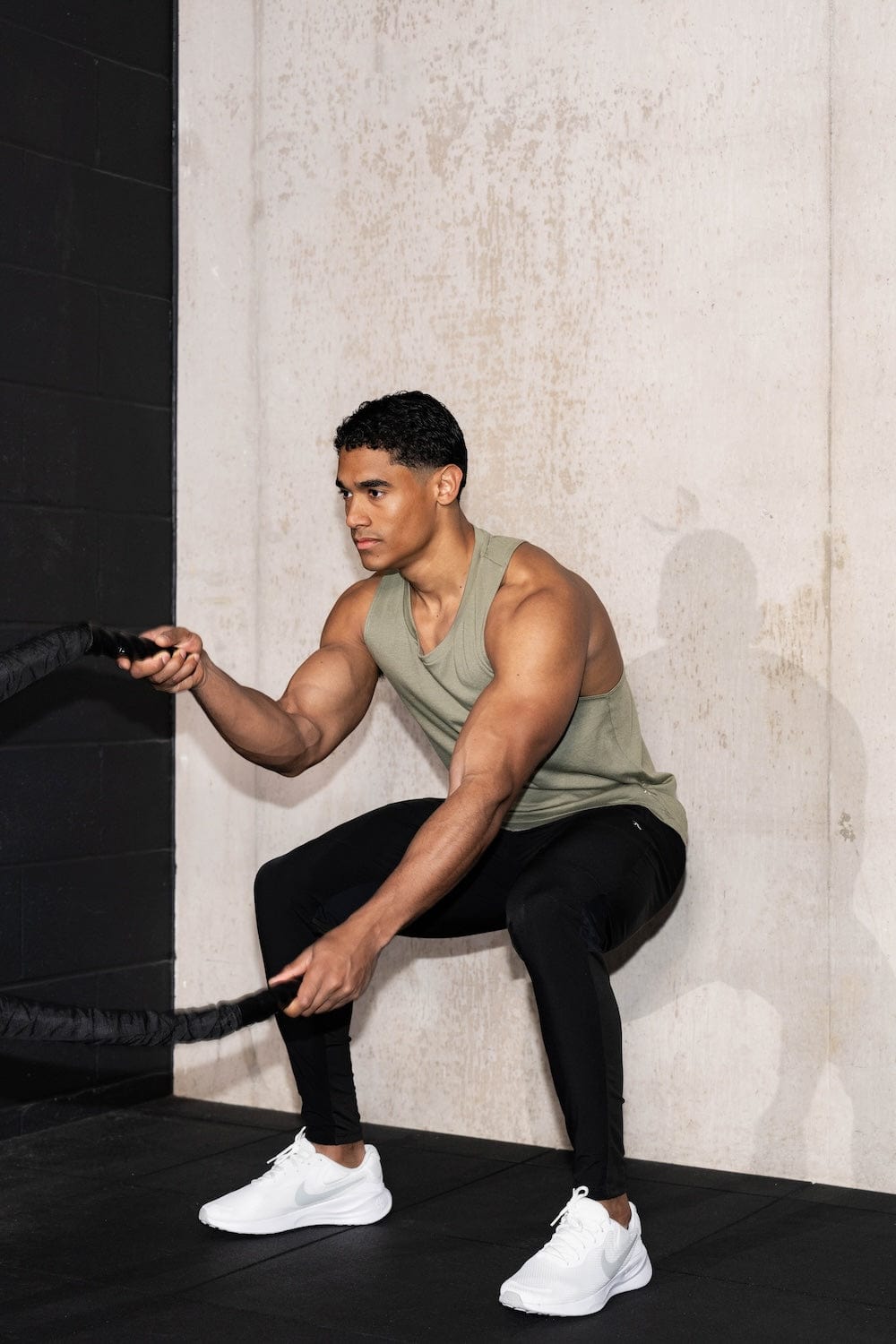 Essential Training Tank Top in Khaki - TAILORED ATHLETE - USA