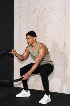 Essential Training Vest in Khaki - TAILORED ATHLETE - USA