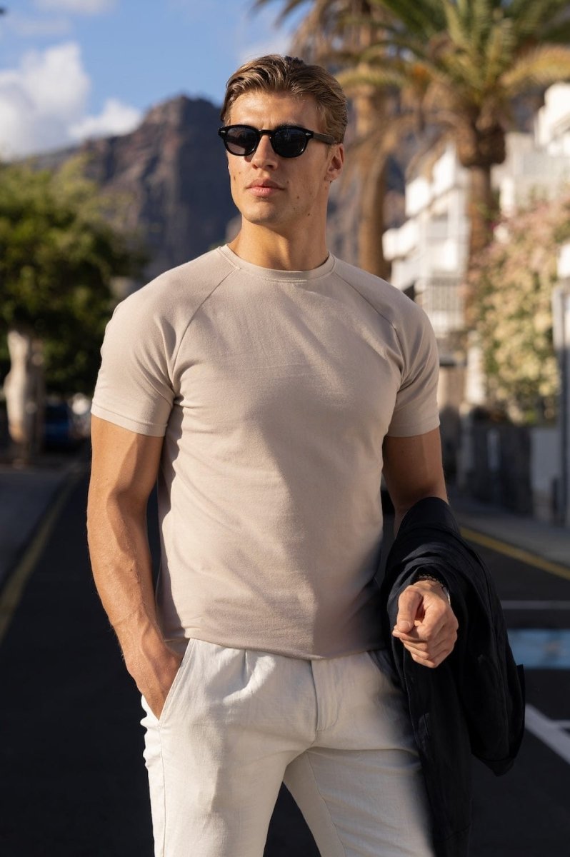 Athletic Fit T-Shirt in Sand - TAILORED ATHLETE - USA