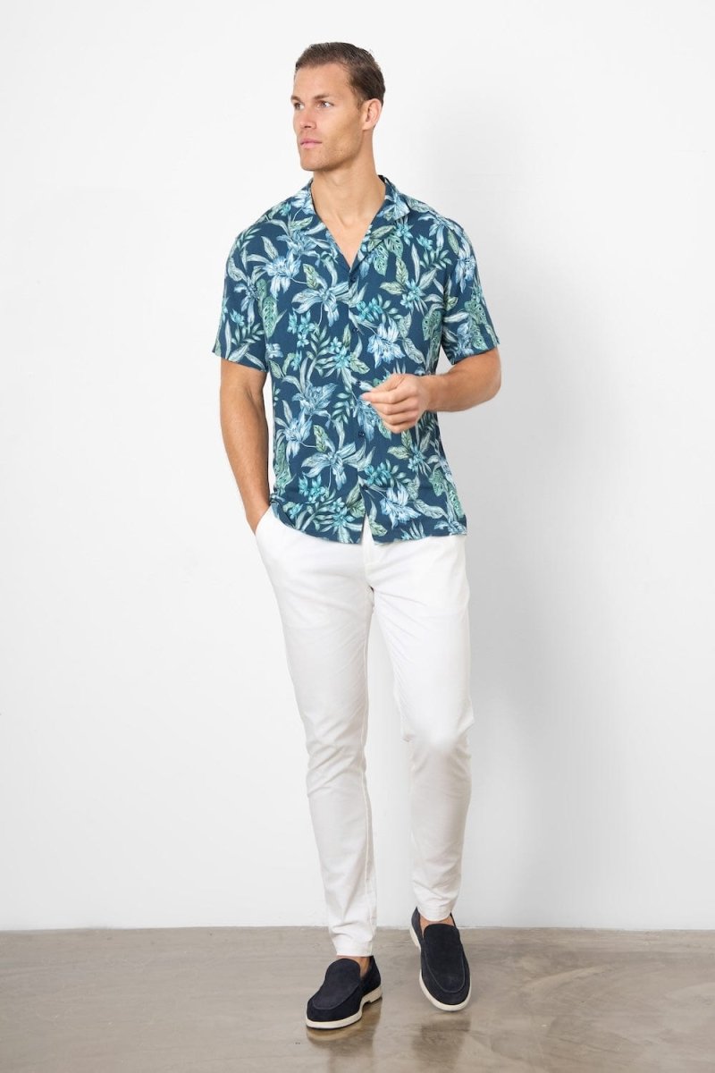 MULTICOLORED FLORAL PRINT SHIRT main image 1