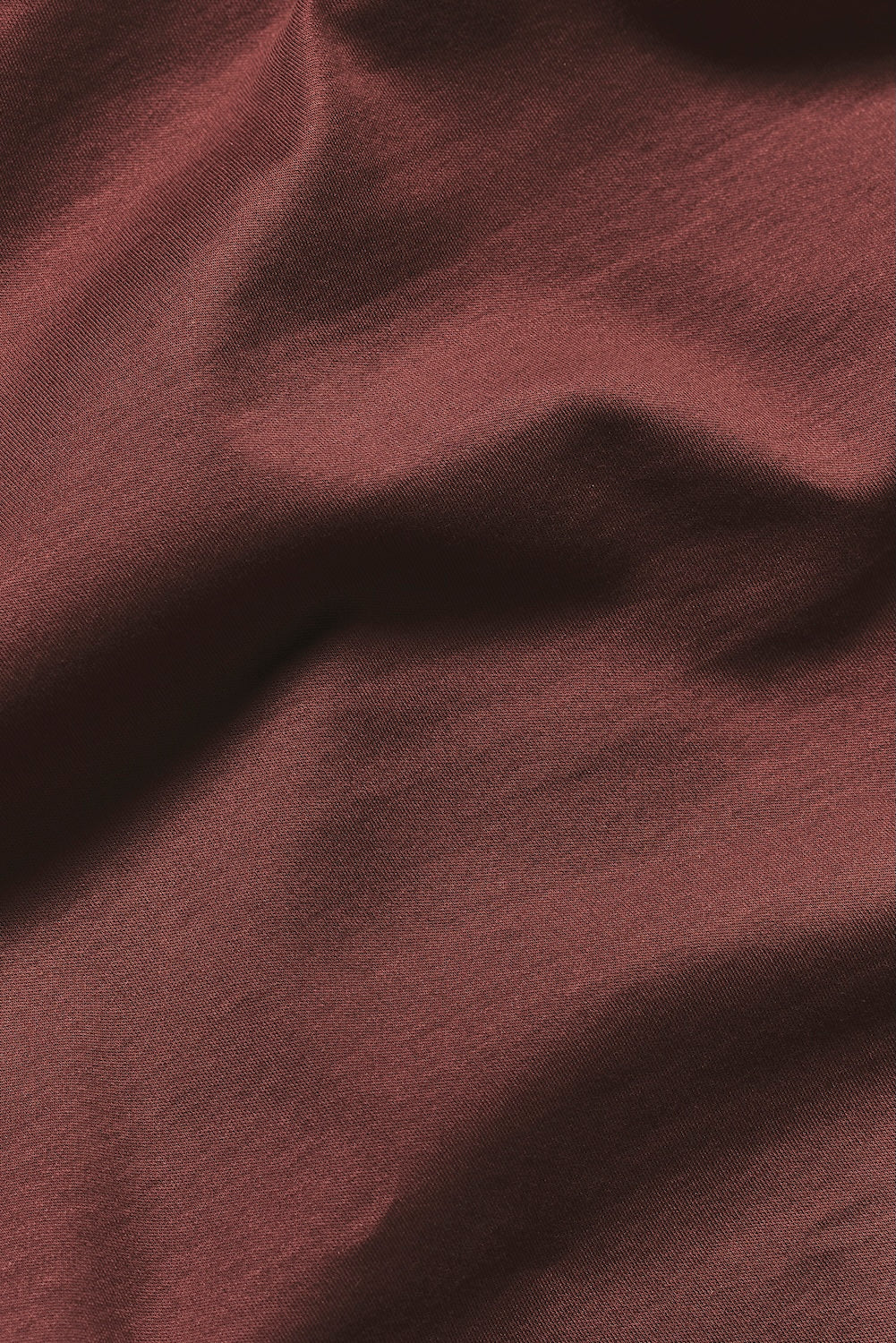 Mercerised Cotton T-Shirt in Burnt Terracotta