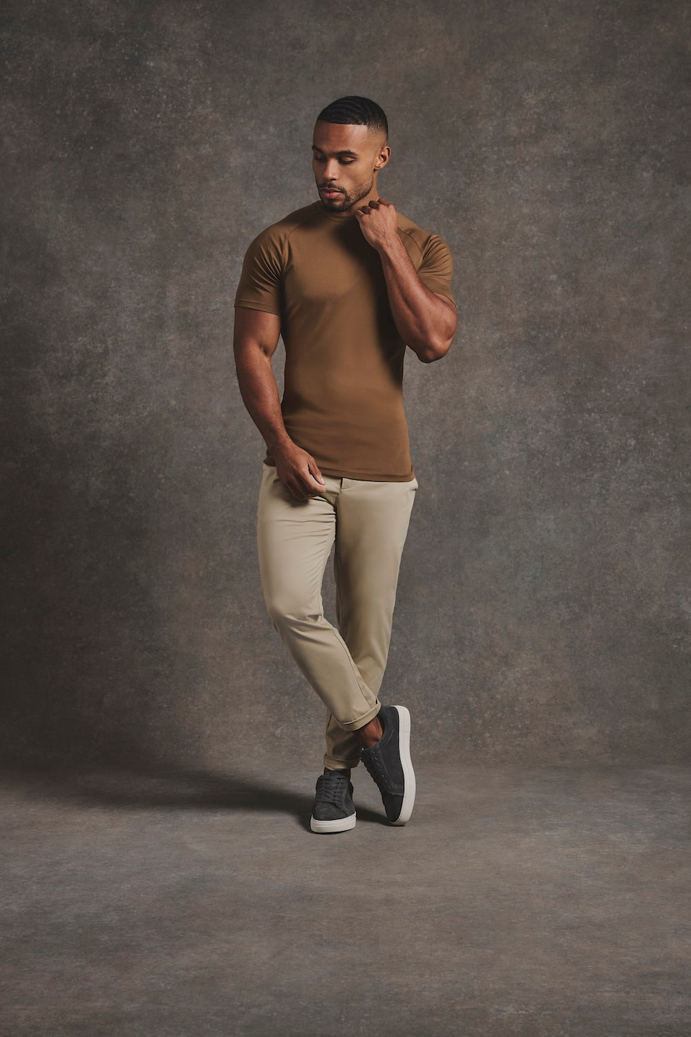 Mercerised Cotton T-Shirt in Chestnut - TAILORED ATHLETE - USA