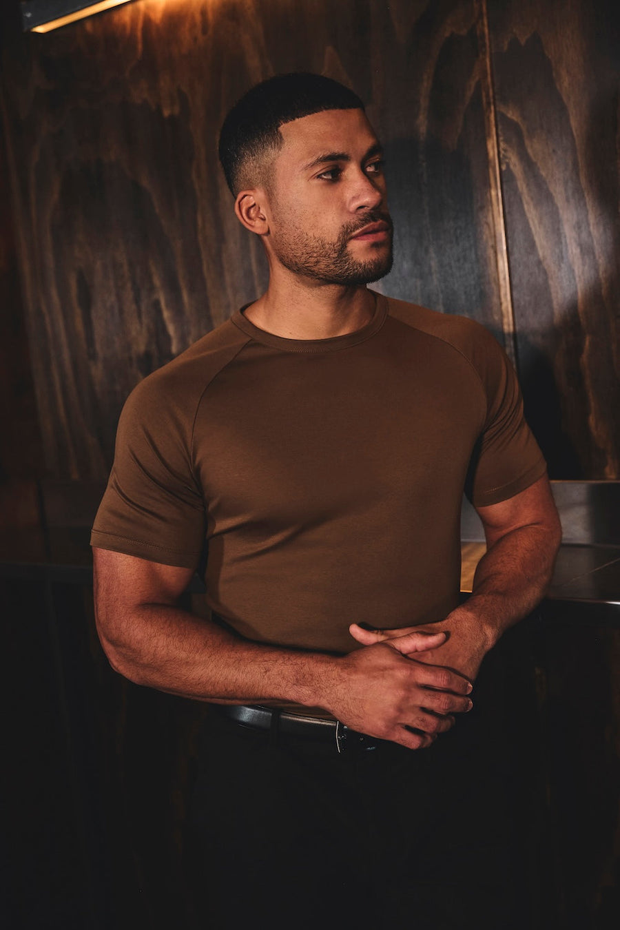 Mercerised Cotton T-Shirt in Chestnut - TAILORED ATHLETE - USA